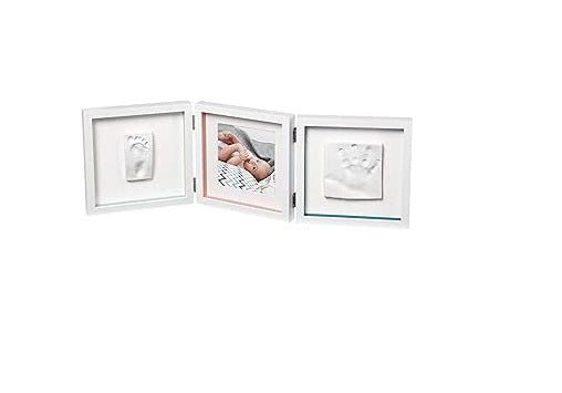 Baby Sweet Memories Photo Double Frame with Clay
